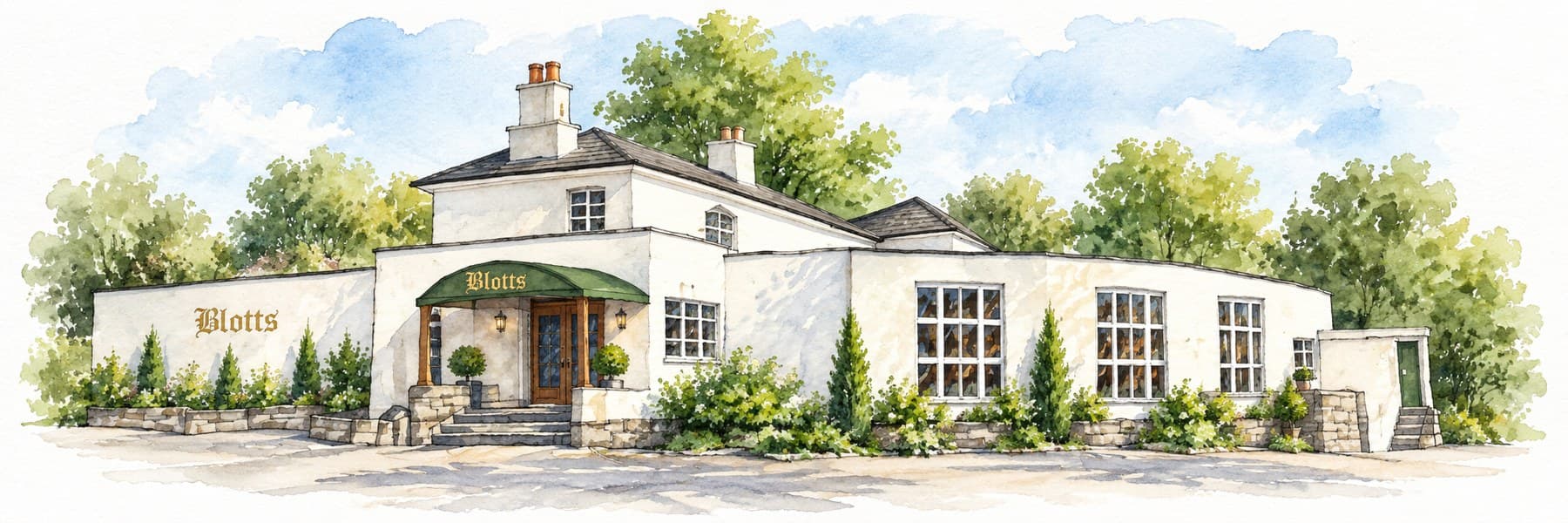 Watercolour of Blotts Country Club
