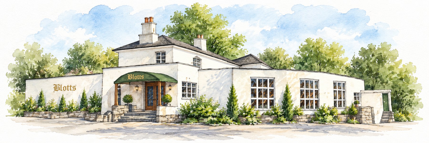 Watercolour of Blotts Country Club